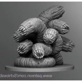 Hydra Worm Figurine 3d model