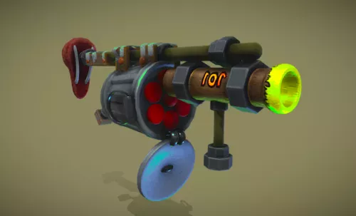 Cartoon Hand Grenade Lowpoly 3d model
