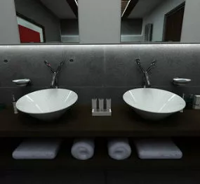 Indoor Space Bathroom Interior 3d model