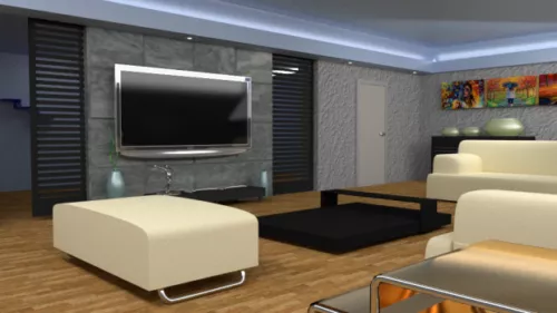 Simple Living Room Interior Design 3d model Simple Living Room Interior Design 3d model