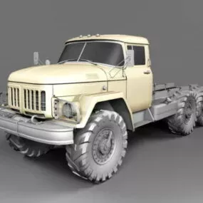 Vehicle Flatbed Truck 3d model