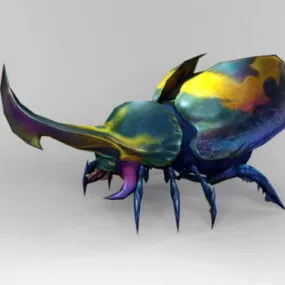 Unicorn Beetle 3d model