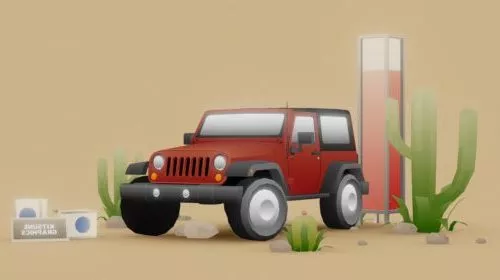 Soviet Army Uaz Jeep 3d model
