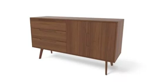 Sideboard Furniture Dark Oak 3d model