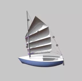 Small Sail Boat 3d model