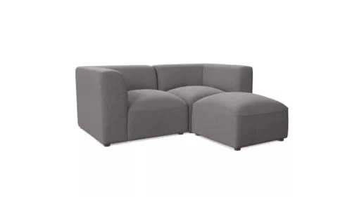 Modern Sofa Upholstered Curved Arm 3d model