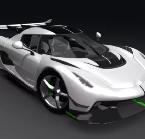 Koenigsegg Jesco Super Car 3d model