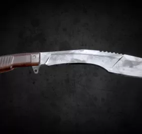 Kukri Knife Weapon 3d model