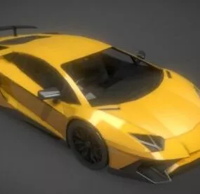 Realistic Lamborghini Aventador 3d model