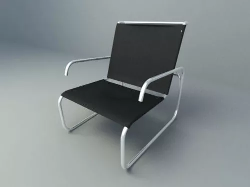 Black Leather Office Chair V3 3d model Black Leather Office Chair V3 3d model
