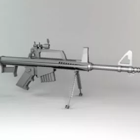 Military Light Machine Gun 3d model