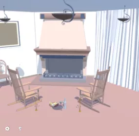 Living Room Lowpoly 3d model