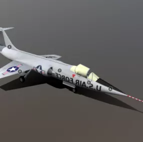 Lockheed Nf104a Aircraft 3d model