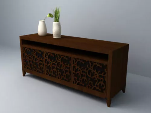 Antique Chinese Console Table 3d model