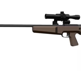 Lowpoly Sniper 3d model