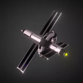 Lowpoly Star Spaceship 3d model