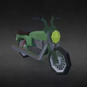 Lowpoly Vintage Bike 3d model