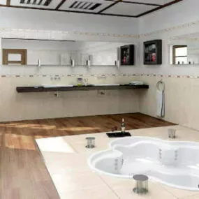 Luxury Bathroom Interior V2 3d model