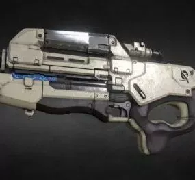 Sci-fi M-96 Mattock Gun 3d model