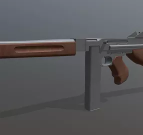 M1 Thompson Gun 3d model