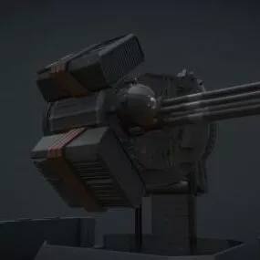 Nariman 40mm Gun Weapon 3d model