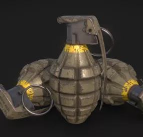 Army Mk2 Grenade 3d model