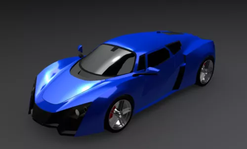 Marussia Sport Car 3d model Marussia Sport Car 3d model