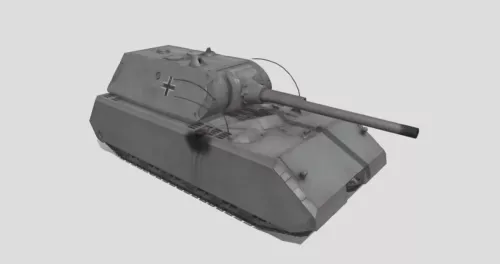 Ww2 Vintage Soviet Tank Weapon 3d model