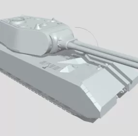 Maus Tank Lowpoly 3d model