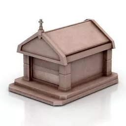 Mausoleum Building House 3d model Mausoleum Building House 3d model