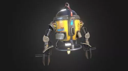 Mech Dronebot Robot 3d model Mech Dronebot Robot 3d model