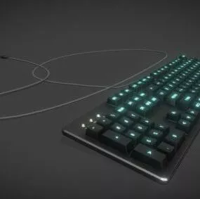 Mechanical Led Keyboard 3d model