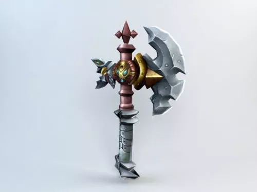 Medieval Axe Gaming Weapon 3d model Medieval Axe Gaming Weapon 3d model