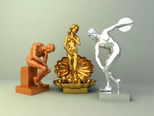 Figurine Heart Shape Decorative 3d model