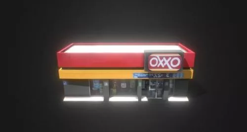Old Retail Store 3d model