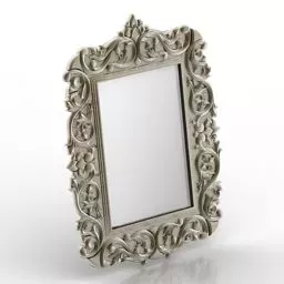Mirror Camelia Art Frame 3d model