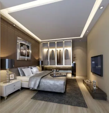 Modern Bedroom Texture Men Interior 3d model Modern Bedroom Texture Men Interior 3d model