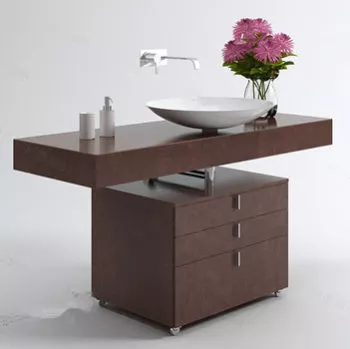 One Block Sink 3d model