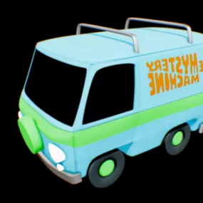 Cartoon Mystery Machine 3d model