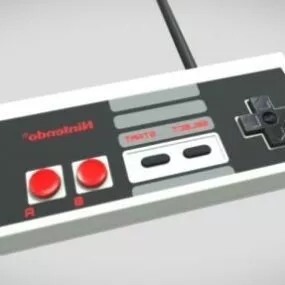 Gaming Nes Controller 3d model