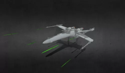 Alien Battle Cruiser Spaceship 3d model