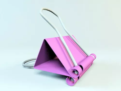 Office Binder Clip 3d model Office Binder Clip 3d model