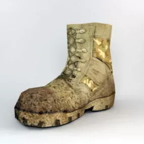 Dirty Army Boots 3d model