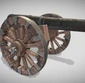 Old Canon Gun 3d model