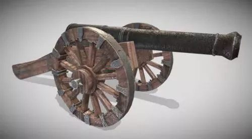 Big Canon Weapon 3d model