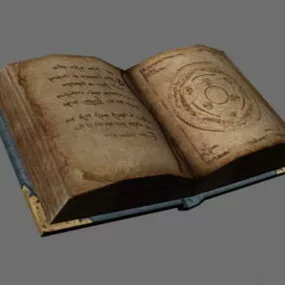 Vintage Magic Book 3d model