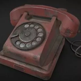 Old Rotary Phone 3d model