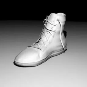 Old Sneaker Shoe 3d model