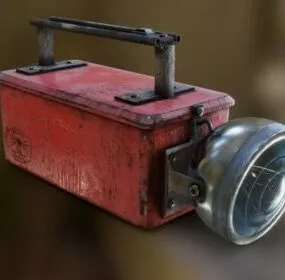 Vintage Torch 3d model