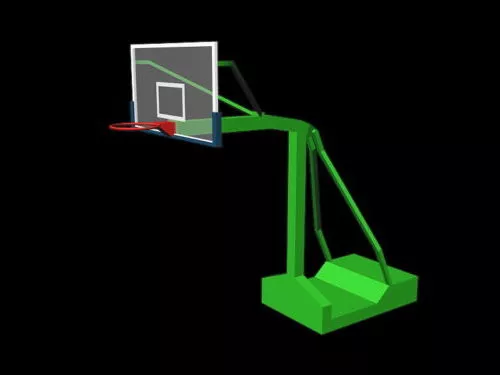 Leather Basketball Ball 3d model